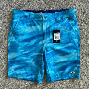 Scales Bahamas Current Short in Aqua Size 30